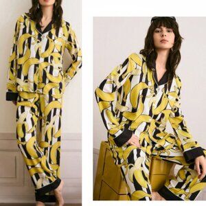 NEW 2026 Banana Print Boutique Loungewear Pajama Set
